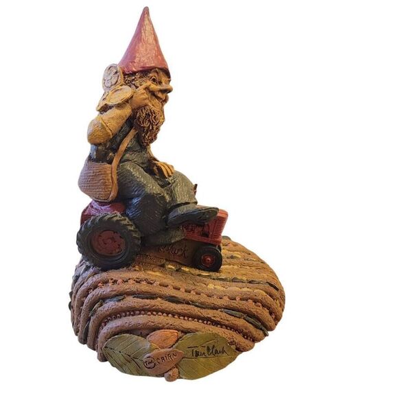 Tom Clark SIGNED Macdonald Gnome on Red Tractor 1987 Troll Fairy Renaissance - Picture 3 of 10